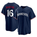 M.Twins #16 Austin Martin Player Navy Replica Alternate Home Hdoa Stitched Jerseys