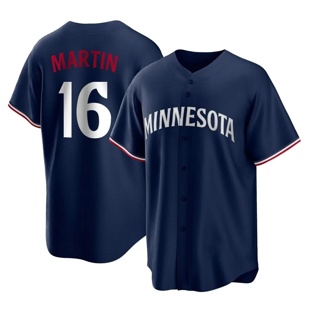 M.Twins #16 Austin Martin Player Navy Replica Alternate Home Hdoa Stitched Jerseys