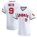 LA.Angels #9 Zach Neto Player White T-shirt Home Limited Elite Hdoa Stitched Jerseys