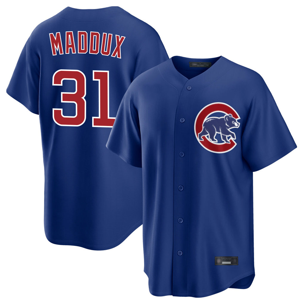 C.Cubs #31 Greg Maddux Player Royal Home Game Hdoa Stitched Jerseys