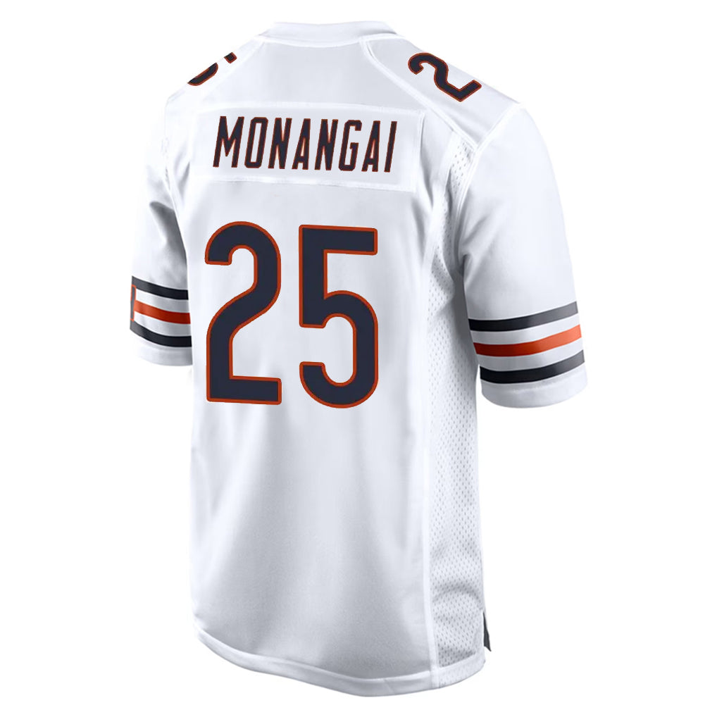 C.Bears #25 Kyle Monangai Player White Home Game Hdoa Stitched Jerseys