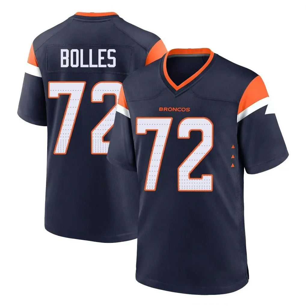 D.Broncos #72 Garett Bolles Player Navy Home Game Hdoa Stitched Jerseys