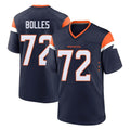 D.Broncos #72 Garett Bolles Player Navy Home Game Hdoa Stitched Jerseys
