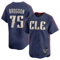 C.Guardians #75 Connor Brogdon Player Navy City Connect Limited Home Hdoa Stitched Jerseys