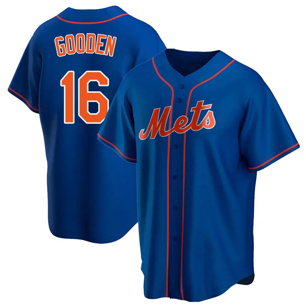 NY.Mets #16 Dwight Gooden Player Royal Home Game Hdoa Stitched Jerseys