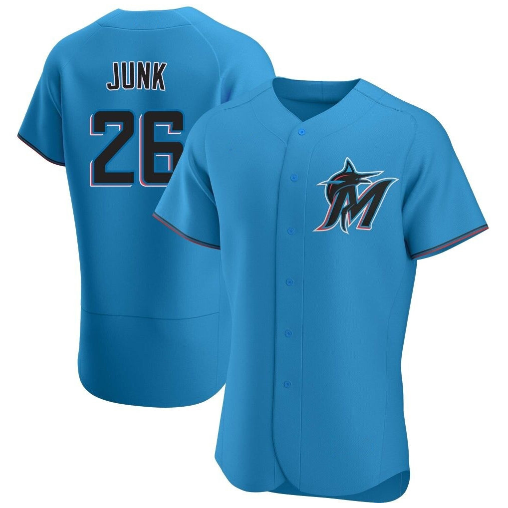 M.Marlins #26 Janson Junk Player Blue Home Limited Elite Hdoa Stitched Jerseys