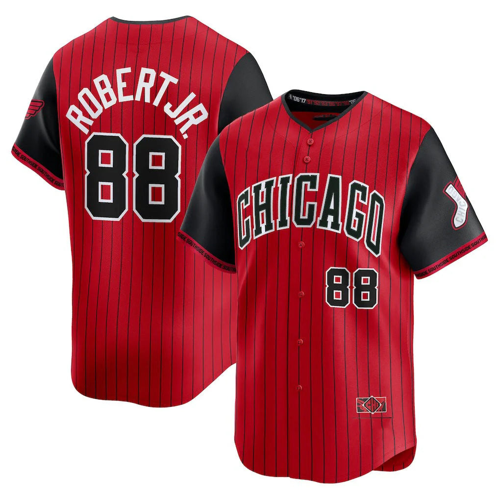 C.White Sox #88 Luis Robert Jr Player Red City Connect Limited Home Hdoa Stitched Jerseys