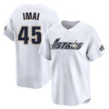H.Astros #45 Tatsuya Imai Player White Throwback Cooperstown Collection Limited Hdoa Stitched Jerseys