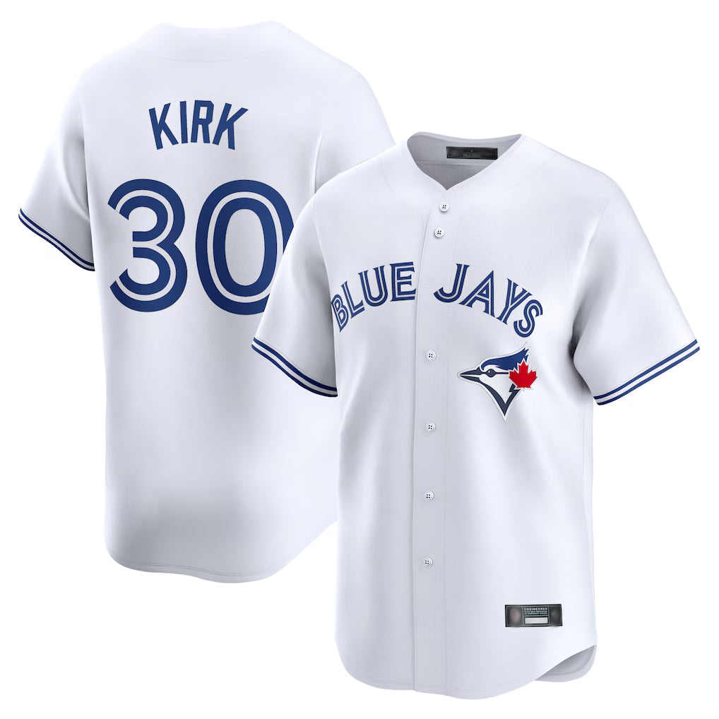 T.Blue Jays #30 Alejandro Kirk Player White Home Limited Hdoa Stitched Jerseys