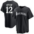 S.Mariners #12 Josh Naylor Player Black Home Limited Hdoa Stitched Jerseys