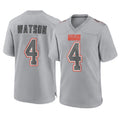 C.Browns #4 Deshaun Watson Player Gray Atmosphere Fashion Game Hdoa Stitched Jerseys
