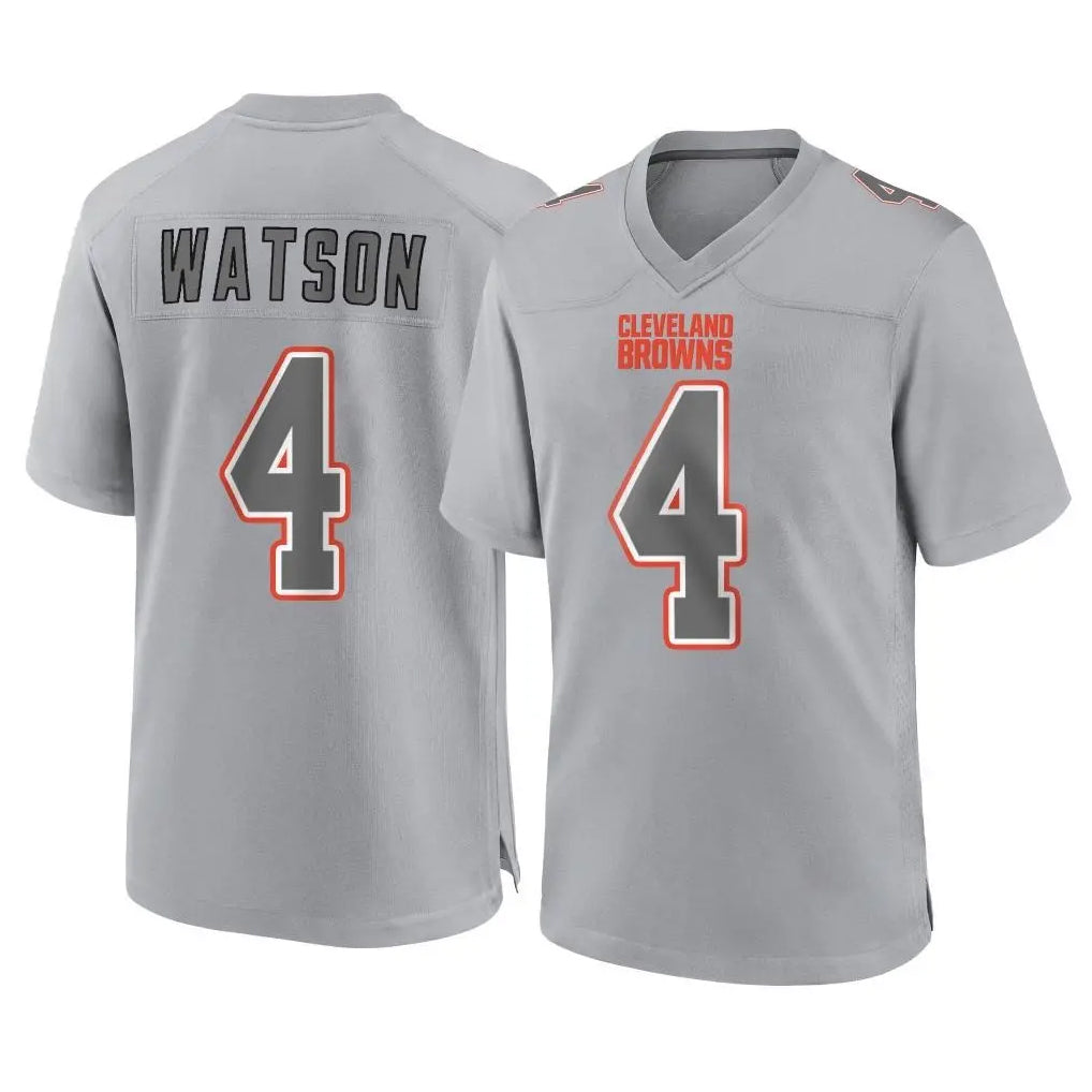 C.Browns #4 Deshaun Watson Player Gray Atmosphere Fashion Game Hdoa Stitched Jerseys