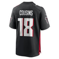 A.Falcons #18 Kirk Cousins Player Black Home Game Hdoa Stitched Jerseys