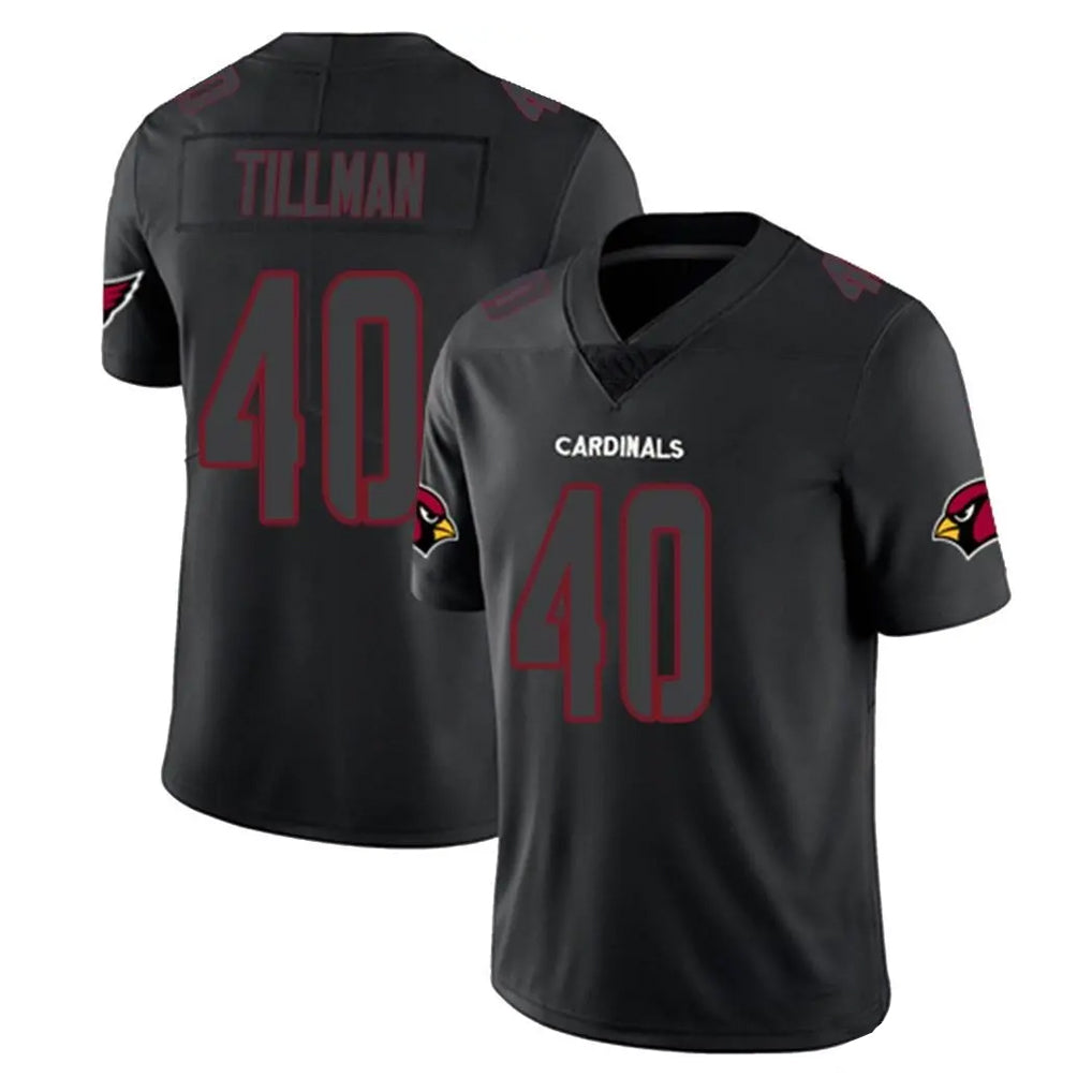 A.Cardinals #40 Pat Tillman Player Black Impact Limited Home Game Hdoa Stitched Jerseys
