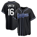 LA.Dodgers #16 Will Smith Player Black Carbon Limited Home Hdoa Stitched Jerseys