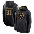 C.Bears #31 Dillon Thieneman Player Black Salute to Service Pullover Hoodies Limited Hdoa Stitched Jerseys