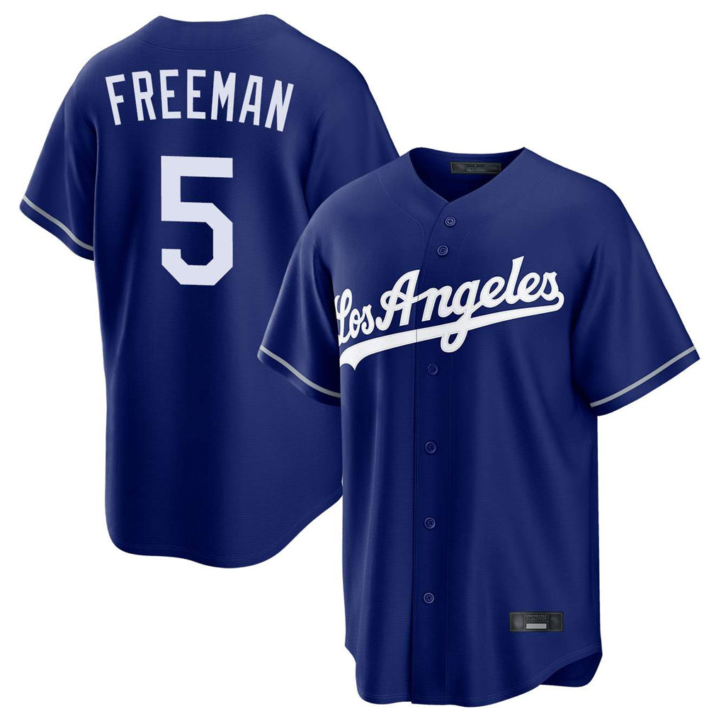 LA.Dodgers #5 Freddie Freeman Player Royal Game Hdoa Stitched Jerseys