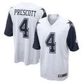 D.Cowboys #4 Dak Prescott Player White-Navy Home Game Hdoa Stitched Jerseys