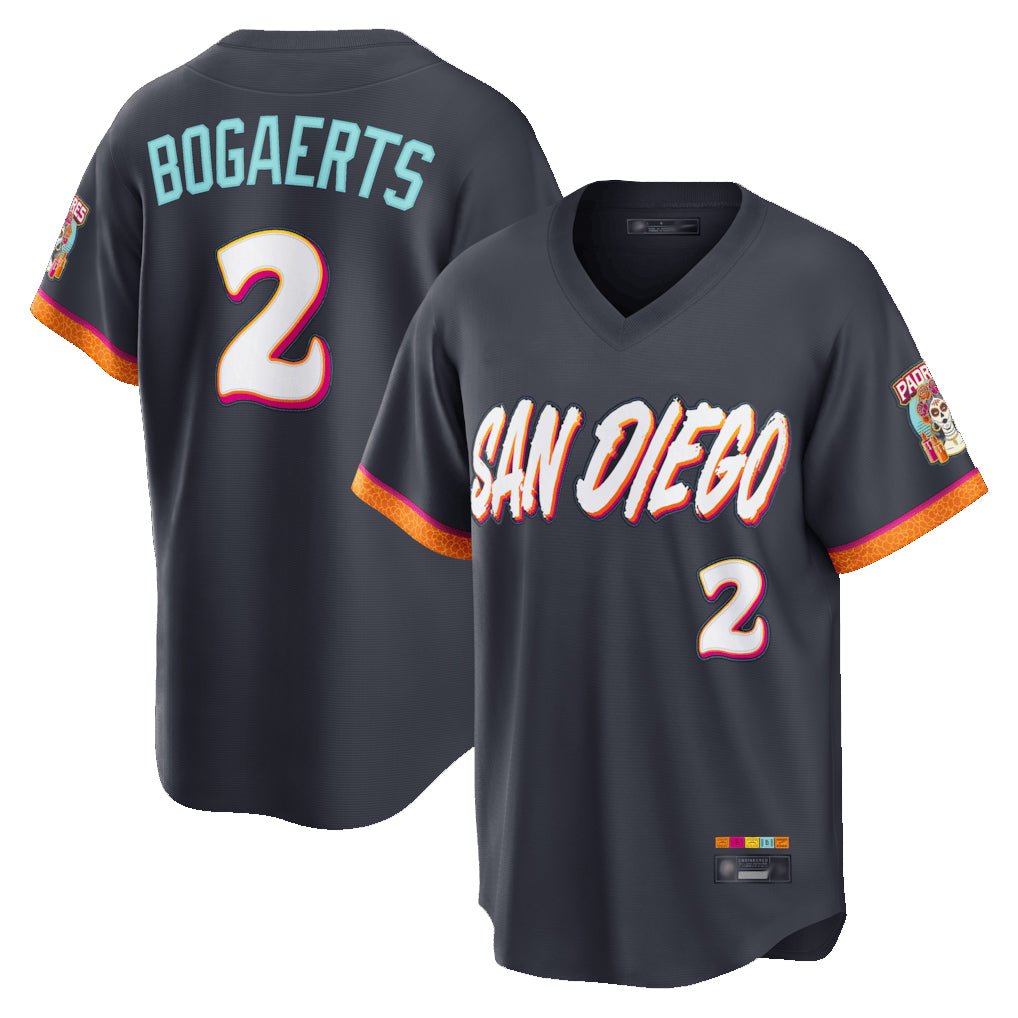 S.Diego Padres #2 Xander Bogaerts Player Obsidian 2026 City Connect Home Limited T-shirt Hdoa Stitched Jerseys