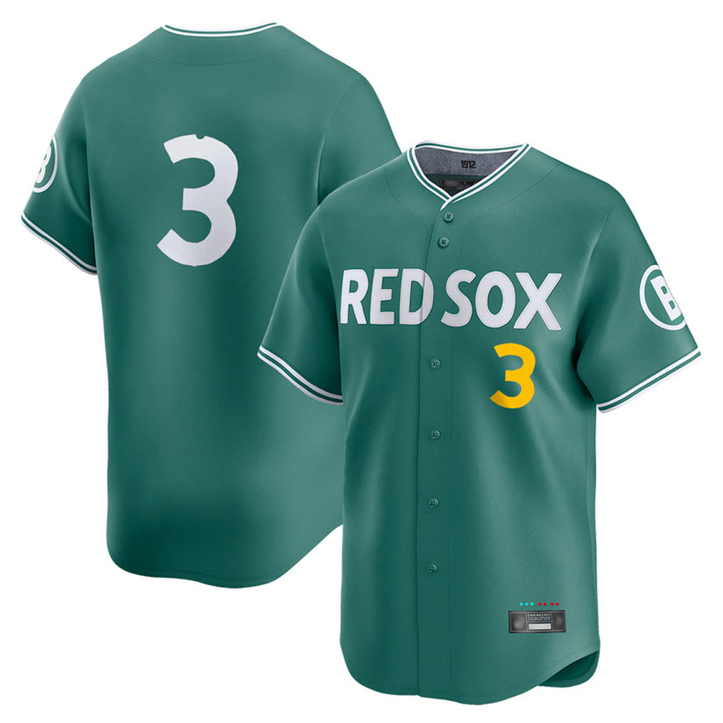 B.Red Sox #3 Ceddanne Rafaela Player Green City Connect Limited Home Game Hdoa Stitched Jerseys