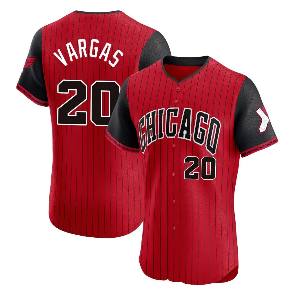 C.White Sox #20 Miguel Vargas Player Red City Connect Limited Elite Home Hdoa Stitched Jerseys