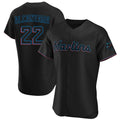 M.Marlins #22 Sandy Alcantara Player Black Home Limited Elite Hdoa Stitched Jerseys