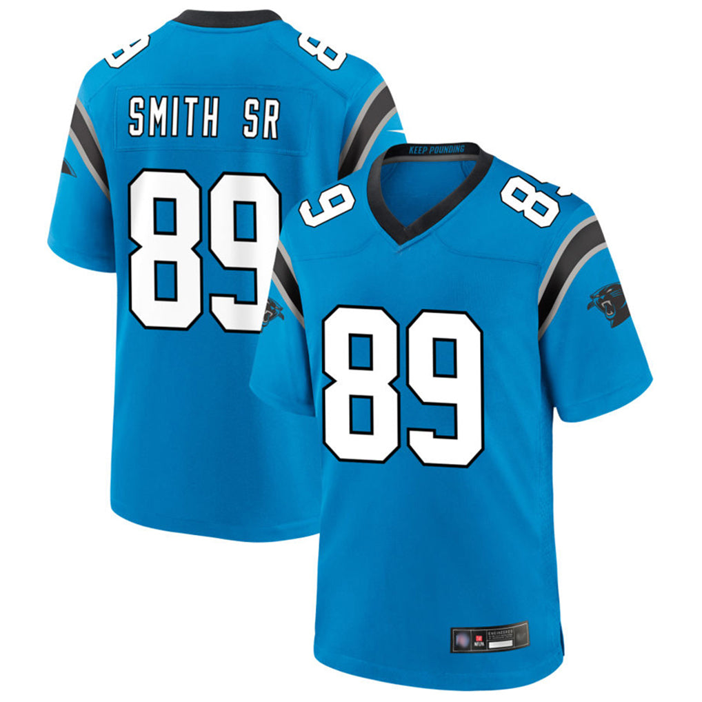 C.Panthers #89 Steve Smith Sr Player Blue Home Game Hdoa Stitched Jerseys
