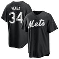 NY.Mets #34 Kodai Senga Player Black Home Game Hdoa Stitched Jerseys