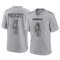 D.Cowboys #4 Dak Prescott Player Gray Atmosphere Fashion Home Game Hdoa Stitched Jerseys
