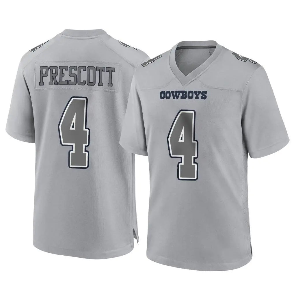 D.Cowboys #4 Dak Prescott Player Gray Atmosphere Fashion Home Game Hdoa Stitched Jerseys