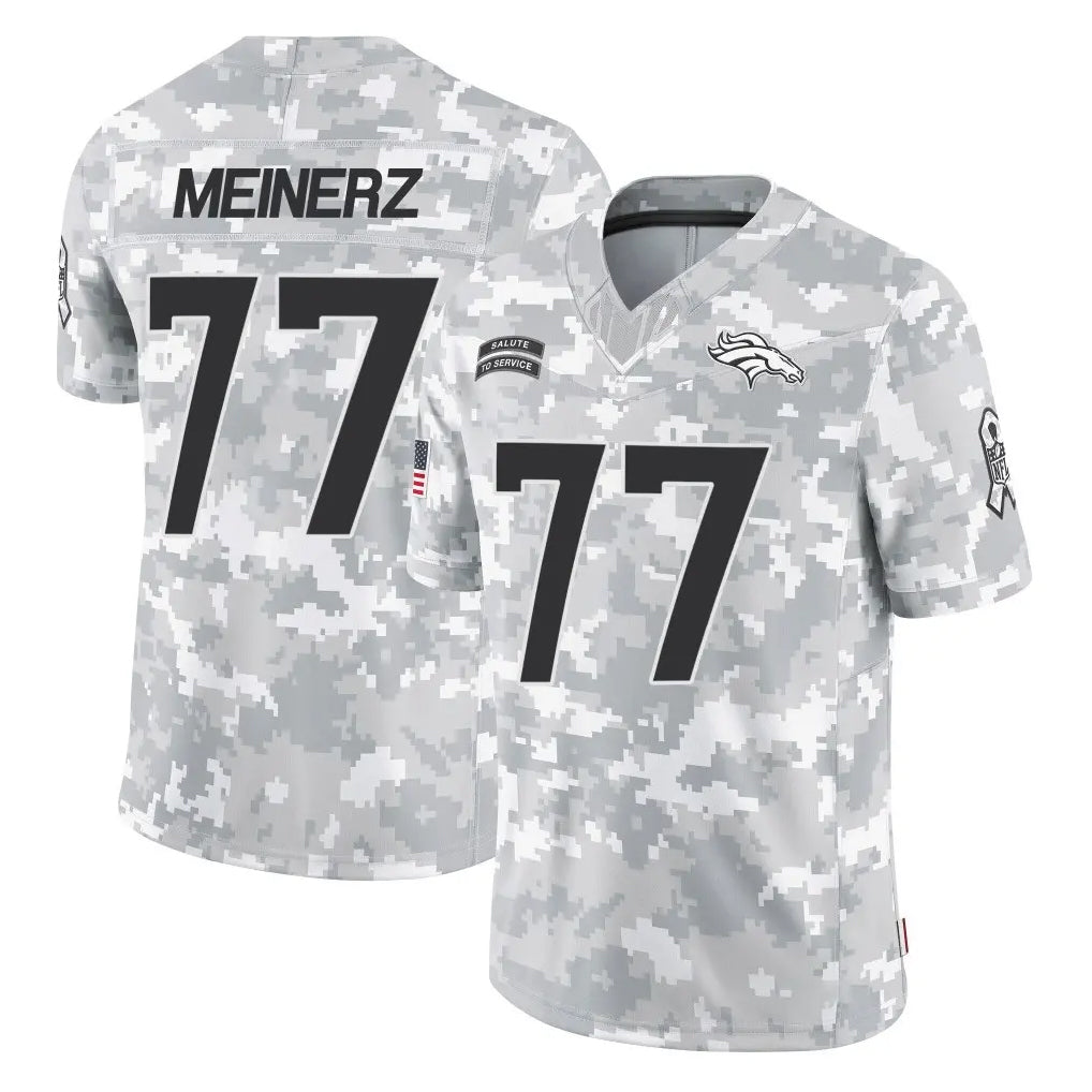 D.Broncos #77 Quinn Meinerz Player Arctic Camo Salute To Service Limited Hdoa Stitched Jerseys