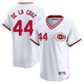 C.Reds #44 Elly De La Cruz Player White Cooperstown Collection Limited T-shirt Home Hdoa Stitched Jerseys