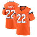 D.Broncos #22 Brandon Jones Player Orange Home Game Hdoa Stitched Jerseys