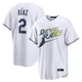 T.Bay Rays #2 Yandy Diaz Player White City Connect Home Hdoa Stitched Jerseys