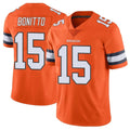 D.Broncos #15 Nik Bonitto Player Orange Vapor Untouchable Limited Home Game Hdoa Stitched Jerseys