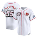 C.Reds #35 Jose Trevino Player White Speedway Classic Home Limited Hdoa Stitched Jerseys