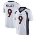 D.Broncos #9 Talanoa Hufanga Player White Vapor Untouchable Limited Home Game Hdoa Stitched Jerseys