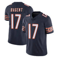 C.Bears #17 Tyson Bagent Player Navy Vapor Untouchable Limited Home Game Hdoa Stitched Jerseys