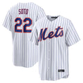 NY.Mets #22 Juan Soto Player White Home Replica Hdoa Stitched Jerseys