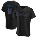 M.Marlins #6 Otto Lopez Player Black Home Limited Elite Hdoa Stitched Jerseys