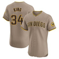 S.Diego Padres #34 Michael King Player Khaki Home Limited Elite Hdoa Stitched Jerseys