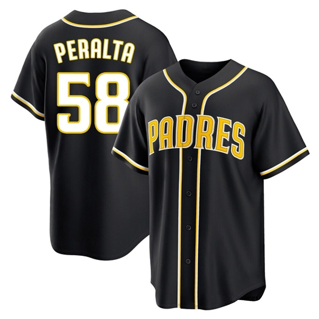 S.Diego Padres #58 Wandy Peralta Player Black 2026 Fashion Home Hdoa Stitched Jerseys
