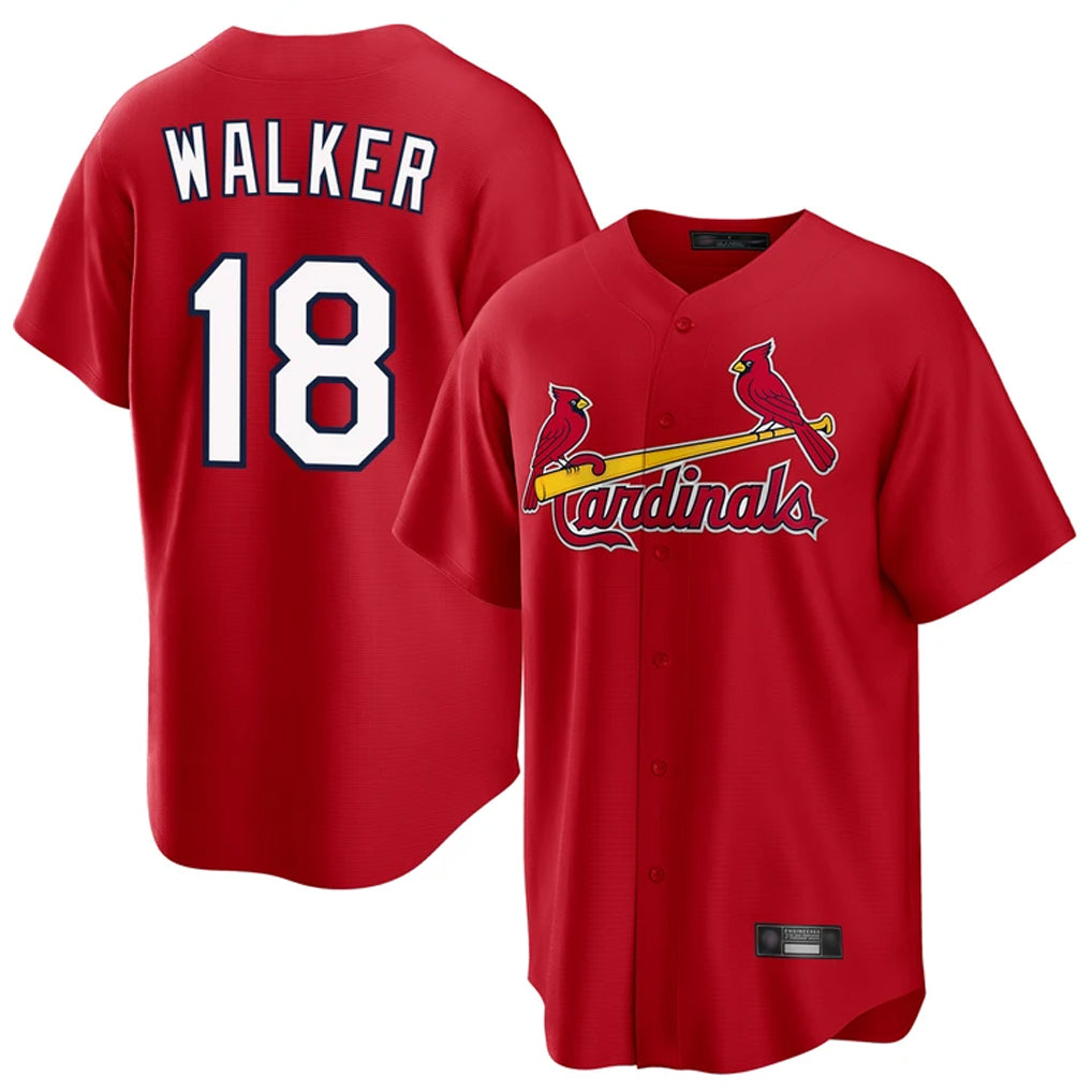 St. Louis Cardinals #18 Jordan Walker Player Red Home Game Hdoa Stitched Jerseys