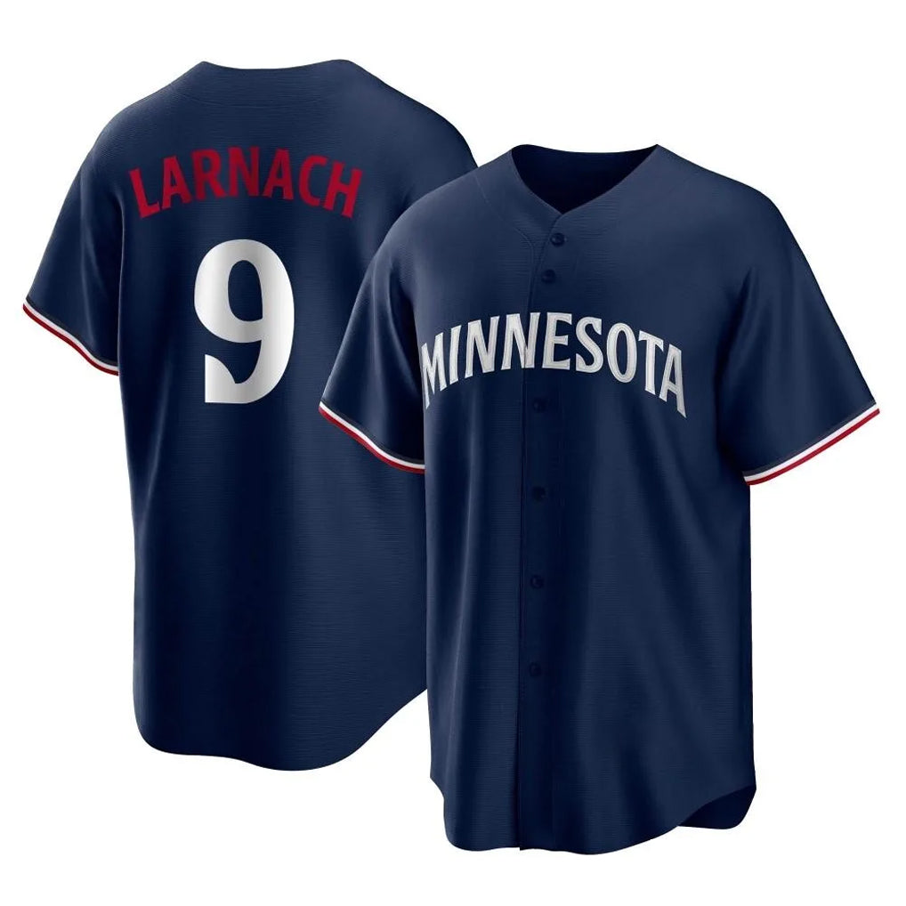 M.Twins #9 Trevor Larnach Player Navy Replica Alternate Home Hdoa Stitched Jerseys