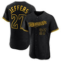 M.Twins #27 Ryan Jeffers Player Black Snake Skin City Home Limited Elite Hdoa Stitched Jerseys
