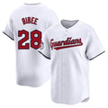 C.Guardians #28 Tanner Bibee Player White Limited Home Hdoa Stitched Jerseys