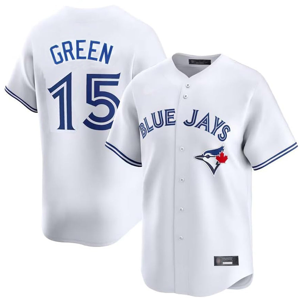 T.Blue Jays #15 Chad Green Player White Home Limited Hdoa Stitched Jerseys