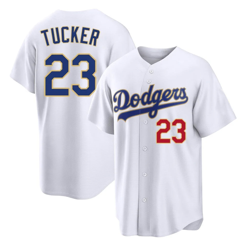 LA.Dodgers #23 Kyle Tucker Player Gold White 2026 Collection Stadium Limited Hdoa Stitched Jerseys