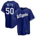 LA.Dodgers #50 Mookie Betts Player Royal Game Hdoa Stitched Jerseys