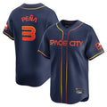 H.Astros #3 Jeremy Pena Player Navy City Connect Home Limited Hdoa Stitched Jerseys
